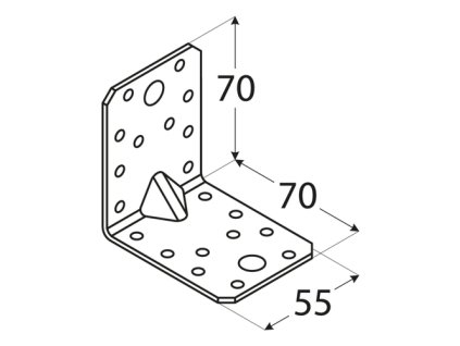 UHOLNIK S PRELISOM 70x70x55 KP4 DOMAX EAN 5907708108098