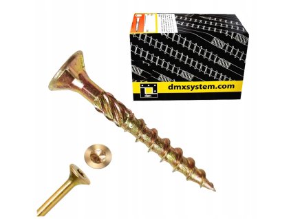 Tesarske skrutky kuzelove do dreva 6x260 TORX 30 kuzelova hlava 100ks Priemer 6 mm