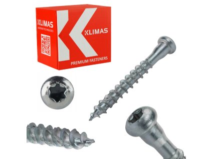 Skrutky do tesarskych spojok 5x60 mm 250 ks TORX Klimas WKLC