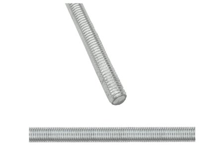 Tenká závitová tyč M6x1000 mm s pozinkovaným povrchom podľa normy DIN 975.