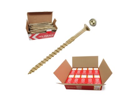 Kartón skrutiek so zápustnou hlavou copy