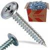 Skrutka samozávrtná s plochou hlavou