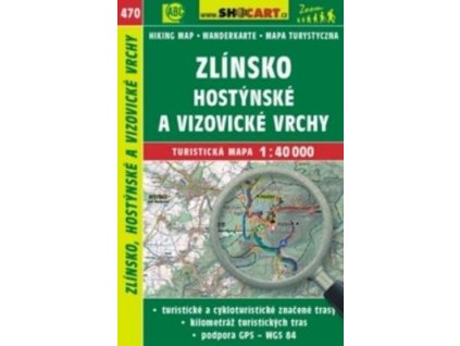 Zlínsko, Hostýnské a Vizovické vrchy 1:40 000  Zlínsko, Hostýnské a Vizovické vrchy 1:40 000