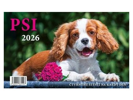 Psi 2026 - stolní kalendář  Psi 2026 - stolní kalendář