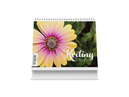 Květiny 2026 - stolní kalendář  Květiny 2026 - stolní kalendář