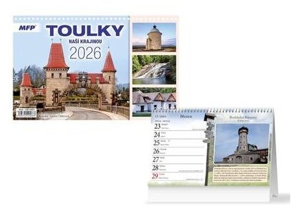 Toulky naší krajinou kalendář 2026 - stolní kalendář  Toulky naší krajinou kalendář 2026 - stolní kalendář