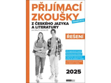 Přijímací zkoušky nanečisto z českého jazyka a literatury Řešení  Přijímací zkoušky nanečisto z českého jazyka a literatury Řešení