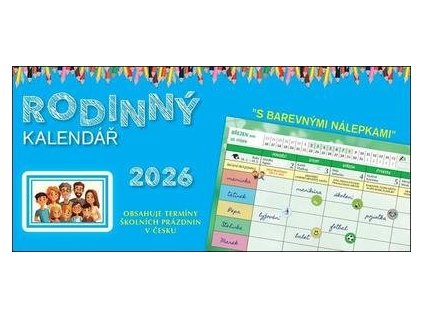 Rodinný kalendář 2026 - stolní kalendář  Rodinný kalendář 2026 - stolní kalendář