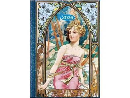 Praktik denní diář 2026 Mucha  Praktik denní diář 2026 Mucha