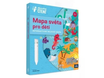Kouzelné čtení Mapa světa pro děti  Kouzelné čtení Mapa světa pro děti