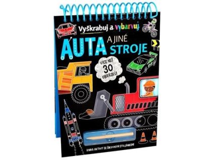 Vyškrabuj a vybarvuj Auta a jiné stroje  Vyškrabuj a vybarvuj Auta a jiné stroje