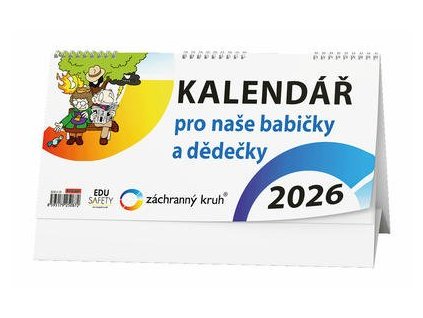 Kalendář pro naše babičky a dědečky 2026 - stolní kalendář  Kalendář pro naše babičky a dědečky 2026 - stolní kalendář