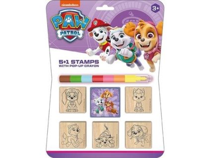 Razítka 5+1 s voskovkou Tlapková patrola  Razítka 5+1 s voskovkou Tlapková patrola