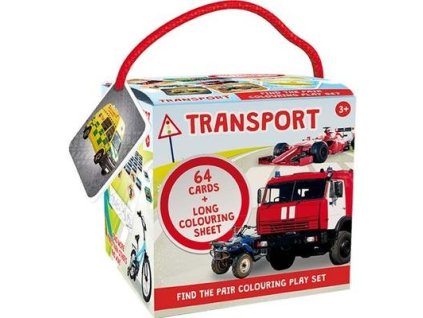 Pexeso na cesty s omalovánkami Doprava  Pexeso na cesty s omalovánkami Doprava