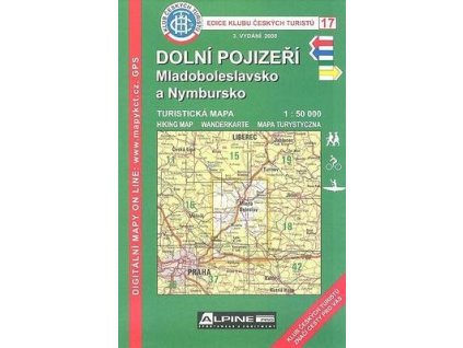 KČT 17 Dolní Pojizeří, Mladoboleslavsko a Nymbursko 1:50 000  KČT 17 Dolní Pojizeří, Mladoboleslavsko a Nymbursko 1:50 000