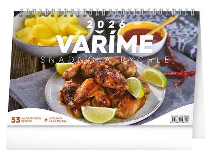 Vaříme snadno a rychle 2026 - stolní kalendář  Vaříme snadno a rychle 2026 - stolní kalendář