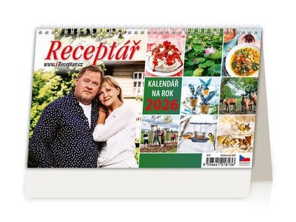 Receptář 2026 - stolní kalendář  Receptář 2026 - stolní kalendář