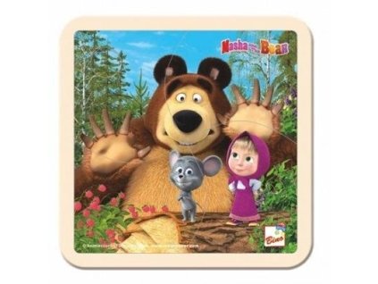 Skládačka Puzzle Máša a Medvěd s myškou  Skládačka Puzzle Máša a Medvěd s myškou