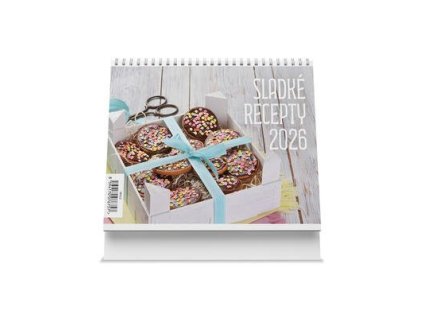 Sladké recepty 2026 - stolní kalendář  Sladké recepty 2026 - stolní kalendář
