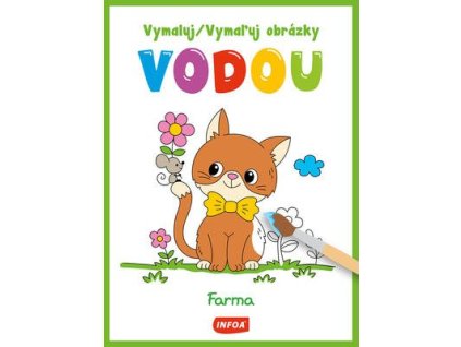 Vymaluj/Vymaľuj obrázky vodou Farma  Vymaluj/Vymaľuj obrázky vodou Farma