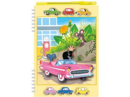 Psací sada Zápisník 3D Krtek + kuličkové pero  Psací sada Zápisník 3D Krtek + kuličkové pero