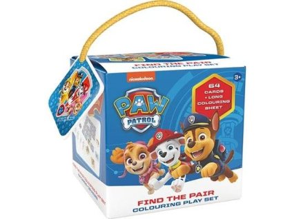 Pexeso na cesty s omalovánkami Tlapková patrola  Pexeso na cesty s omalovánkami Tlapková patrola