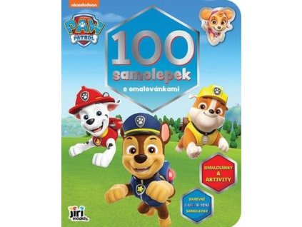 100 samolepek s omalovánkami Tlapková patrola  100 samolepek s omalovánkami Tlapková patrola