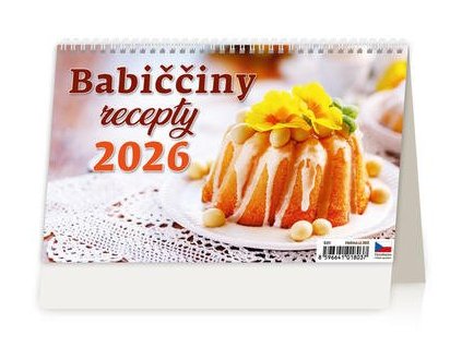 Babiččiny recepty 2026 - stolní kalendář  Babiččiny recepty 2026 - stolní kalendář