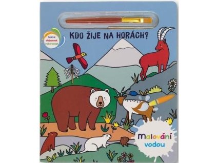 Malování vodou Kdo žije na horách?  Malování vodou Kdo žije na horách?