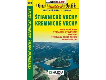 Štiavnické vrchy, Kremnické vrchy 1:100 000  Štiavnické vrchy, Kremnické vrchy 1:100 000