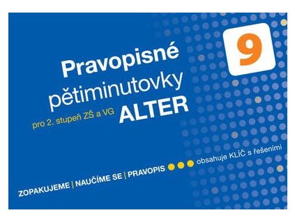 Pravopisné pětiminutovky 9 (pro 2. stupeň ZŠ a VG)  Pravopisné pětiminutovky 9 (pro 2. stupeň ZŠ a VG) - Jana Hrdličková