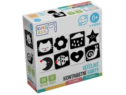 Véééliké kontrastní karty Pro miminka  Véééliké kontrastní karty Pro miminka