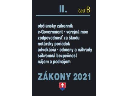 Zákony II-B 2021  Zákony II-B 2021