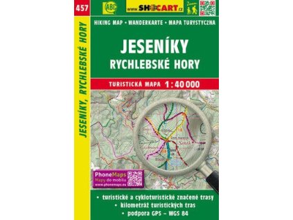 Jeseníky, Rychlebské hory 1:40 000  Jeseníky, Rychlebské hory 1:40 000