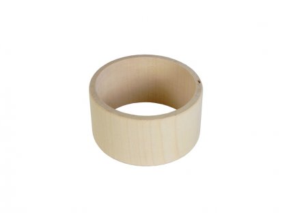 Dřevěný náramek plochý 4cm