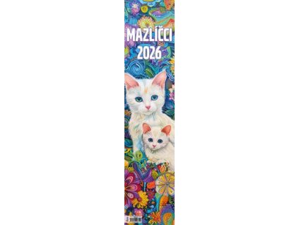 Mazlíčci 2026 - nástěnný kalendář, kravata  Mazlíčci 2026 - nástěnný kalendář, kravata