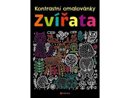 Kontrastní omalovánky Zvířata  Kontrastní omalovánky Zvířata
