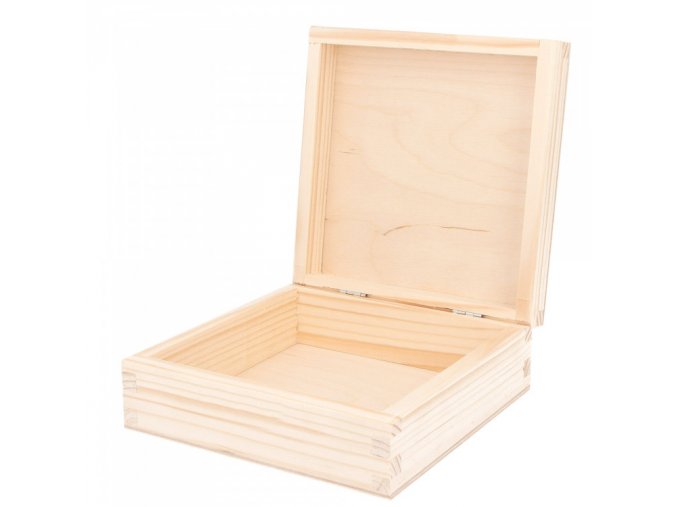 Dřevěná krabička 10x10x6cm