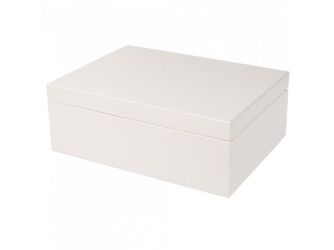 Dřevěná krabičká bílá 22x16 ( zavřená)