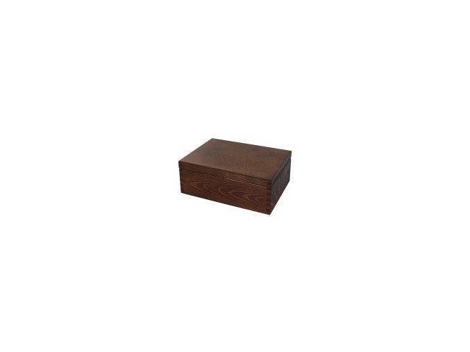 Dřevěná krabička hnědá 22x16cm