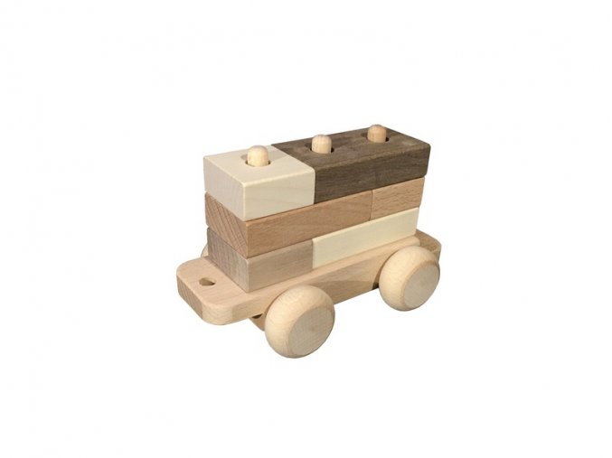 Dřevěný vagónek k vláčku DADO