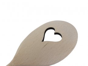 Dřevotéka Vařečka srdce 30 cm (2)