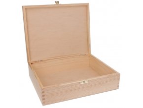 Dřevěná krabička 28x22cm zámek