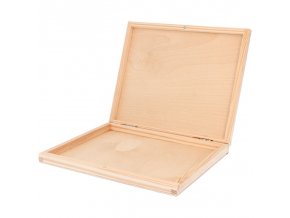 Dřevěná krabička MERCI otevřená