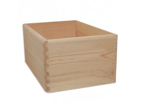 Dřevěná bedýnka bez úchytek 20x30cm