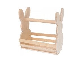 Dřevěný košík Zajíc