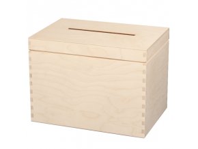 Dřevěná bedýnka na obálky ( zavřená)