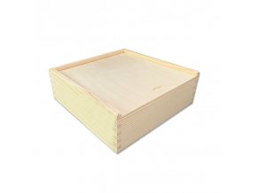 Dřevěná krabička na fotografie 10x15cm