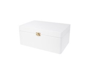 Dřevěná krabička bílá zámek 20x30cm