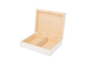 Dřevěná krabička bílá organizér
